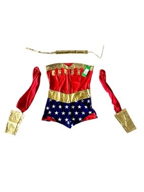 Tipsy Elves Women's Superhero Costume - Red, Gold, and Blue
